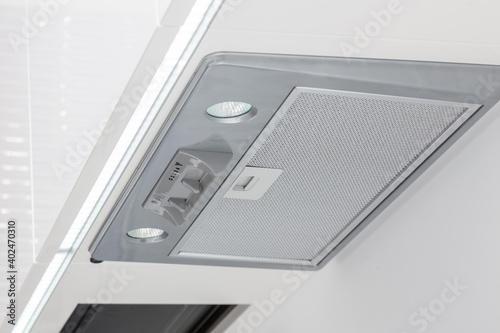 Kitchen air extractor closeup.