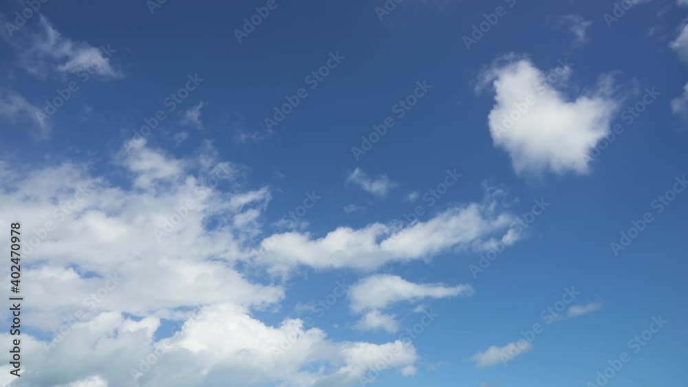 Clouds in blue heaven time-lapse 4k stock video footage. Clouds in blue heaven time-lapse 4k stock video footage.