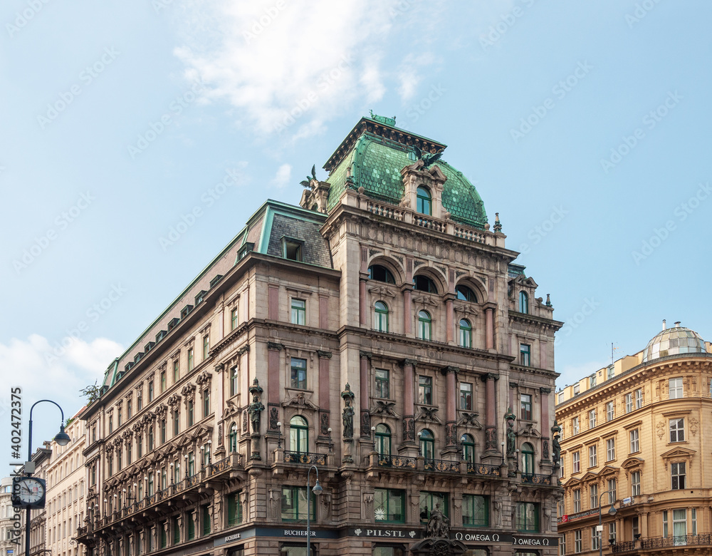 Old beautiful building in center of Vienna