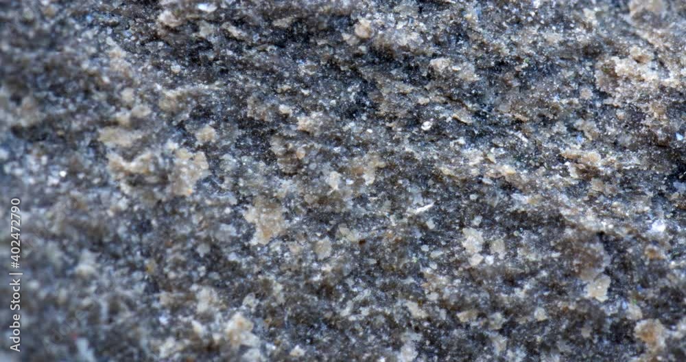  Basalt Matrix with Quartz and Calcite Crystals in Closeup