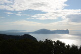 panoramic view at lu capparoni, argentiera, sardinia, italy