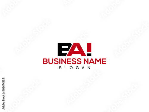 BAI Letter Logo, bai logo image vector for business