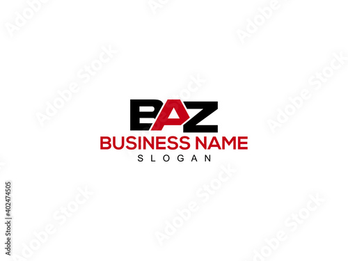 BAZ Letter Logo, baz logo image vector for business