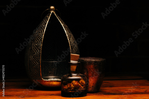 Old English Rustic Vintage Wedding Centre Piece Display. 