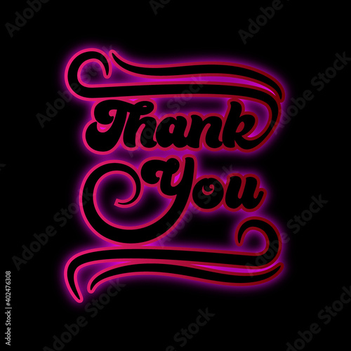 Thank You , Hand lettering for holiday ,Thanksgiving Day