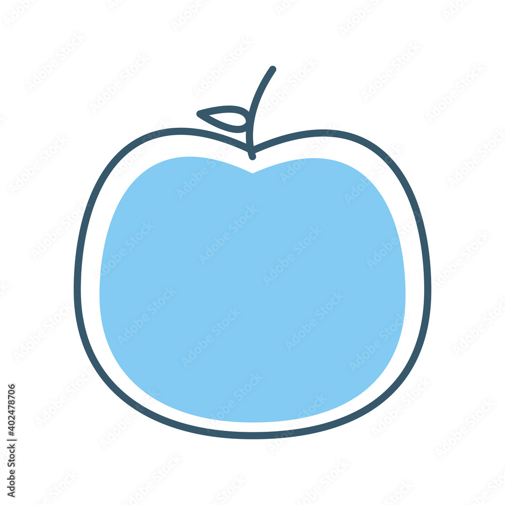 apple with a blue color apple with a blue color