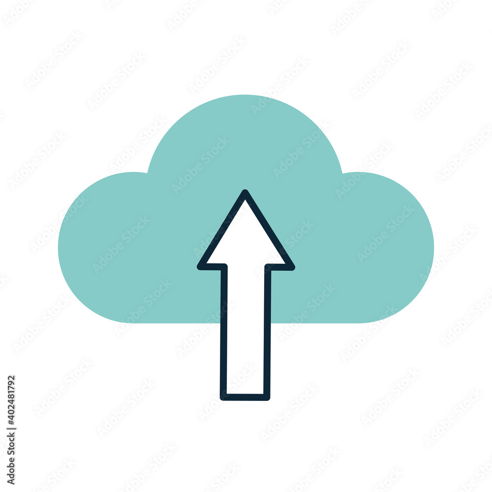 download cloud with a blue color download cloud with a blue color