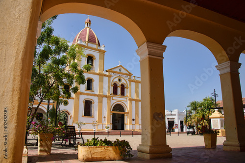 Church of the Immaculate Conception in colonial Santa Cruz de Mompox, Bolivar, Colombia photo