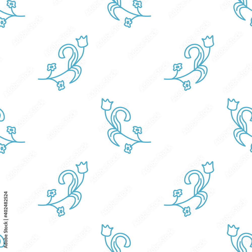 Obraz premium Simple floral pattern