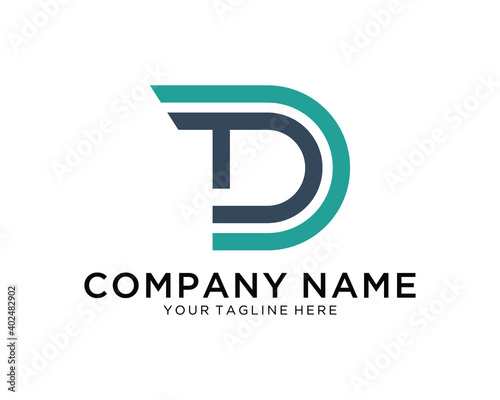 Amazing professional elegant trendy awesome black and green color DTD based on the Alphabet icon logo.