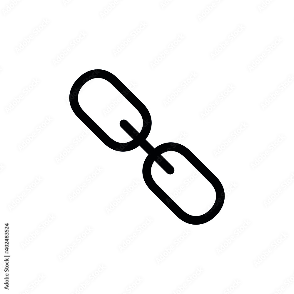 Links icon vector set. Chain sign set collection icon. Links icon vector set. Chain sign set collection icon.