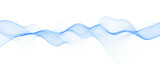 Abstract gradient dynamic wave of particles. Network of neon dots. Big data. Digital background. Vector