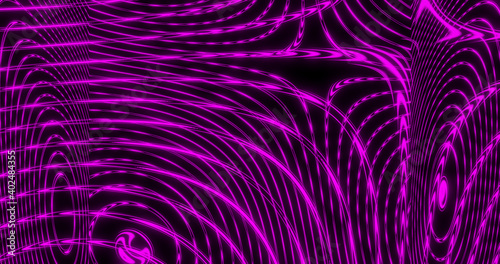 Render with purple neon lines on black background