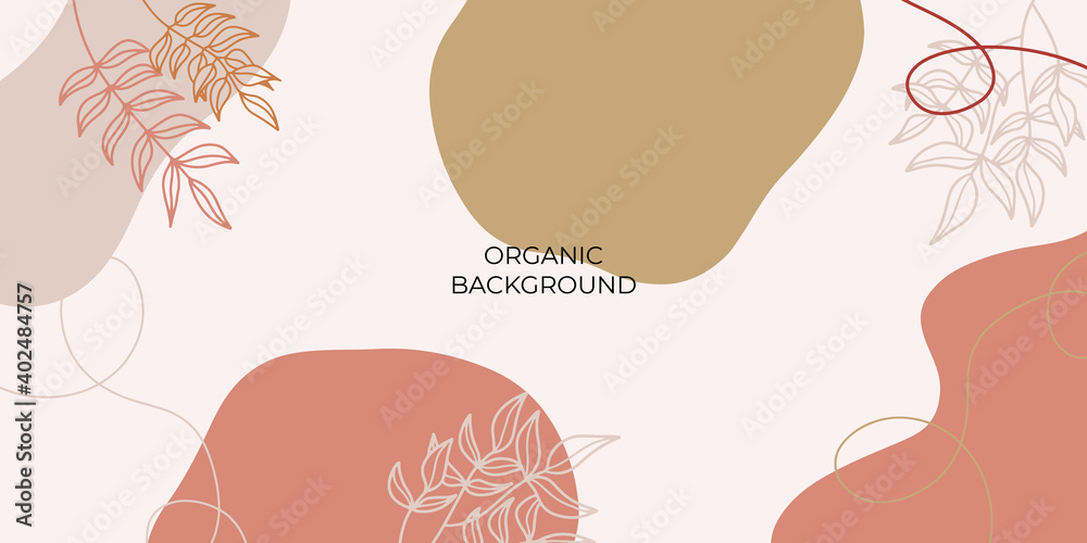 Vector set of abstract creative backgrounds in minimal trendy style with copy space for text - design templates for social media stories