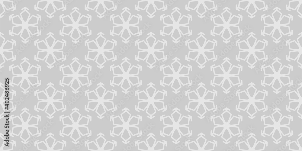 Simple white ornament on a gray background in Asian style. Seamless wallpaper texture Simple white ornament on a gray background in Asian style. Seamless wallpaper texture