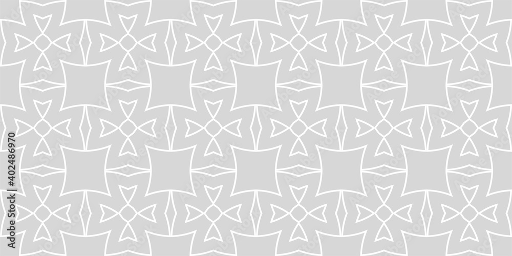 White pattern on a gray background. Seamless wallpaper texture, monochrome White pattern on a gray background. Seamless wallpaper texture, monochrome