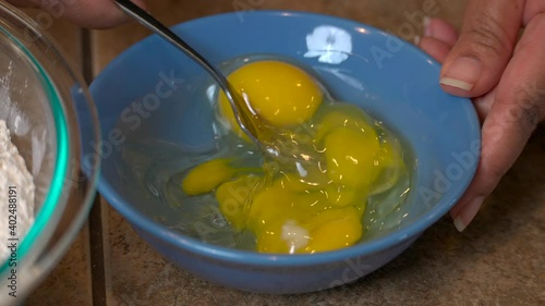 Baking - Scrambling Eggs photo