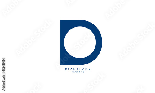 Alphabet letters Initials Monogram logo DO, OD, D and O
