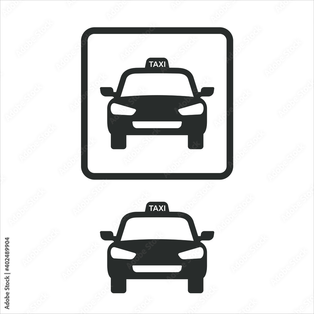 taxi sign,taxi icon,taxi symbol. vector art.