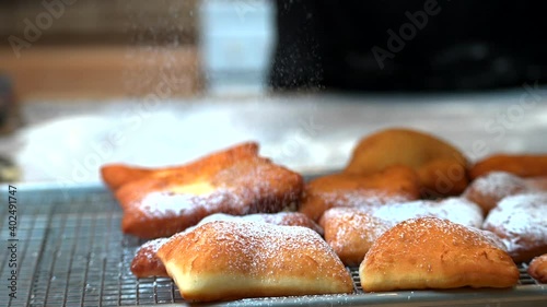 Baking - Sugar over beignets