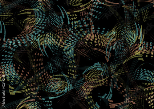   oil painted geometric pattern   © TT3 Design