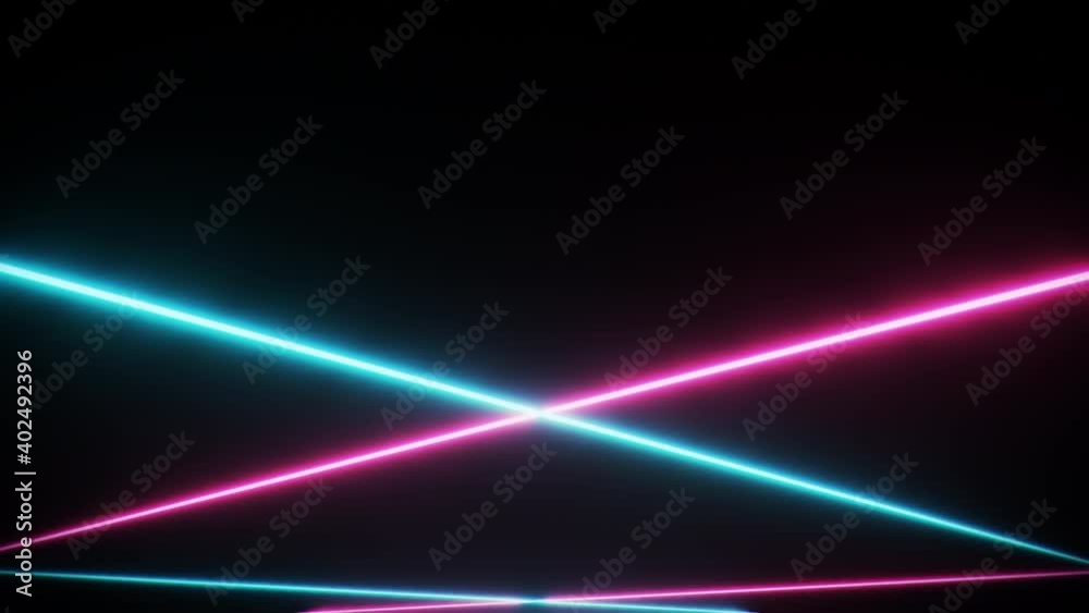 Motion background of blue and pink glowing neon lines. Seamless.Loop. Motion background of blue and pink glowing neon lines. Seamless.Loop.