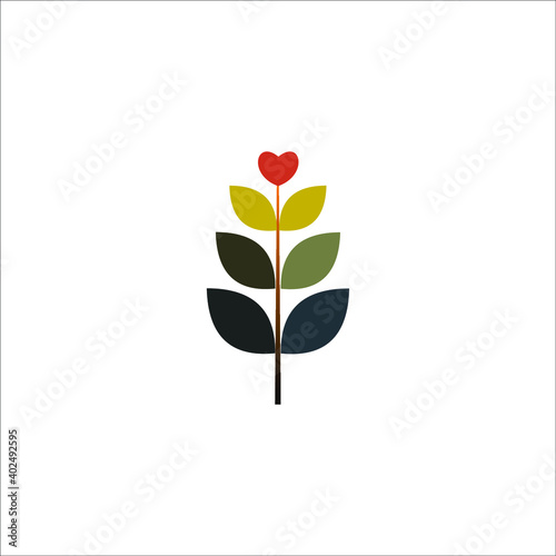 logo leaft flower life healty beautiful icon templet vector natural 
