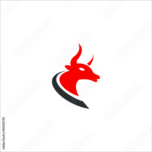 logo buffalo animal strong icon templet vector icon new 