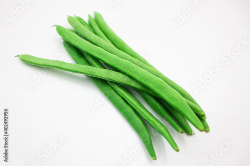 Green and fresh green beans