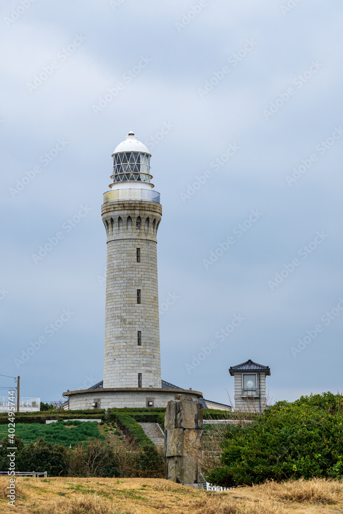 冬の角島灯台