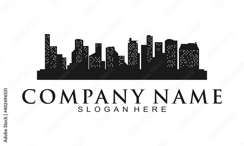 Fototapeta premium Building in the city illustration vector design