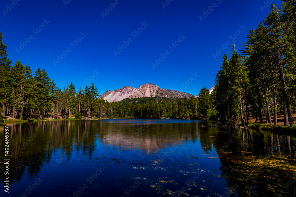 Chaos Crags reflected in Reflection Lake