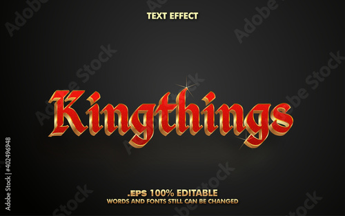 Kingthings Vector Text Effect