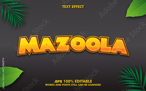 Jungle Vector Text Effect