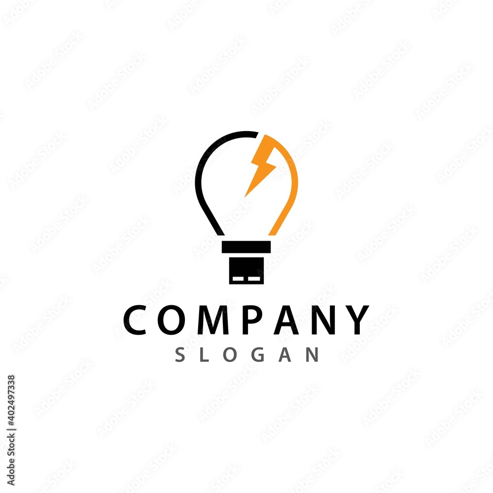 Lamp logo template Lamp logo template