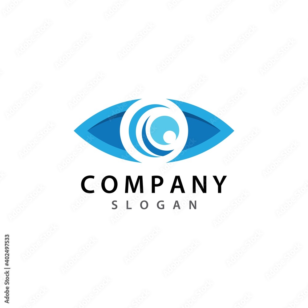 Eye care logo template