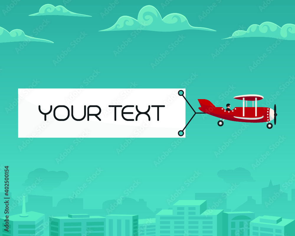 Naklejka premium Airplane vector illustration