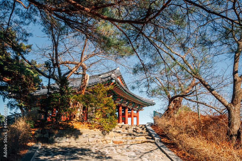 Gyeongpodae Korean traditional Pavilion in Gangneung, Korea