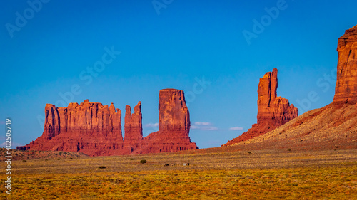 Monument valley in late afternoon