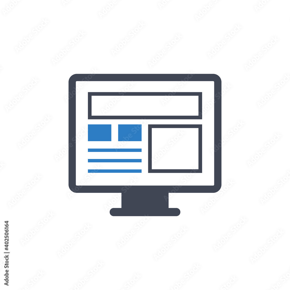 Website layout icon Website layout icon