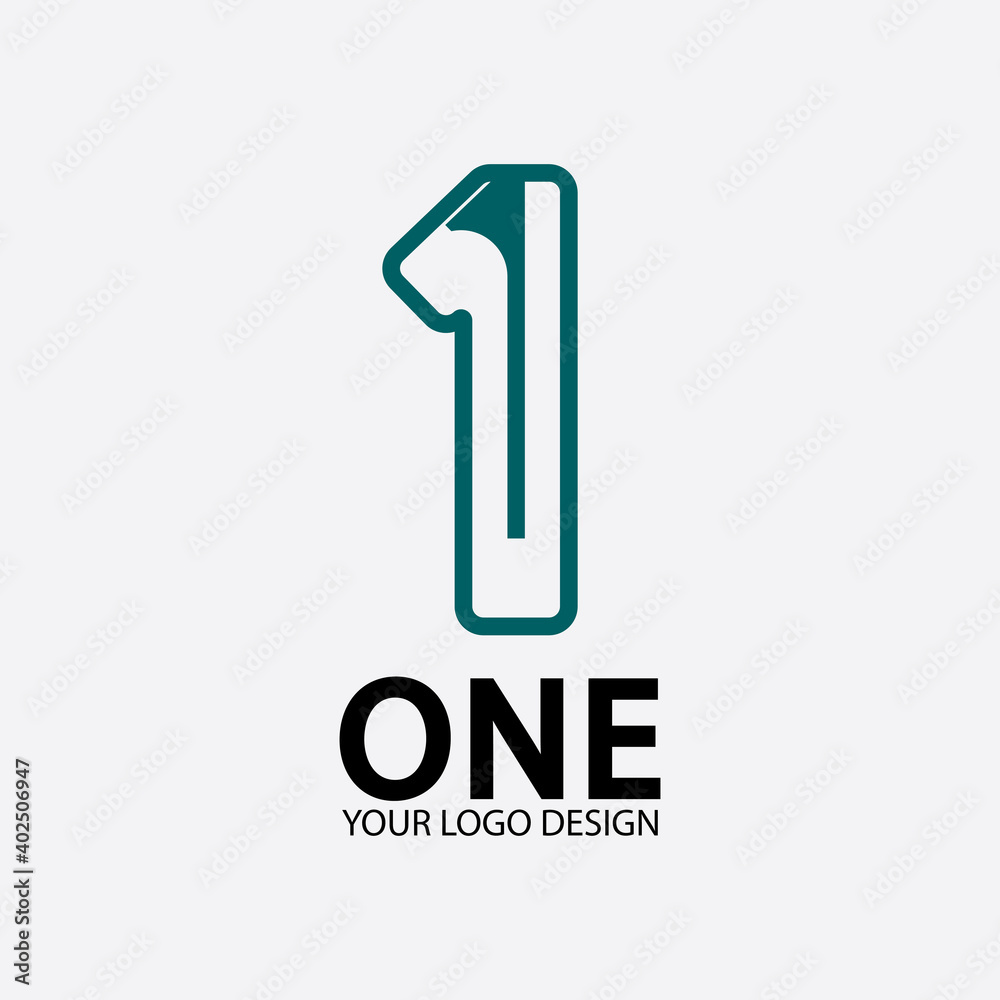 Number 1 logo vector icon design template Number 1 logo vector icon design template
