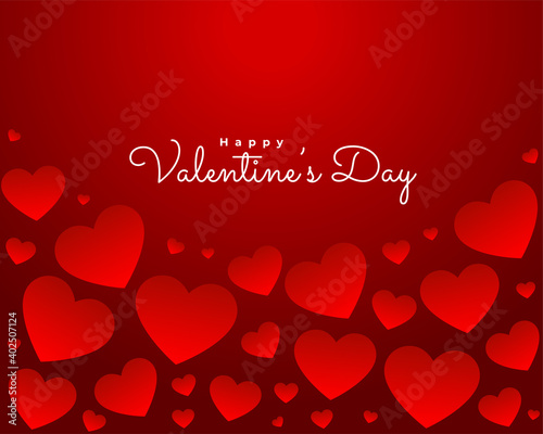 lovely red happy valentines day background design