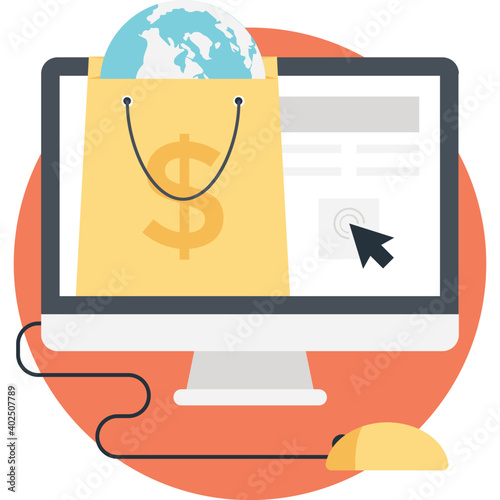 E commerce Flat Colored Icon