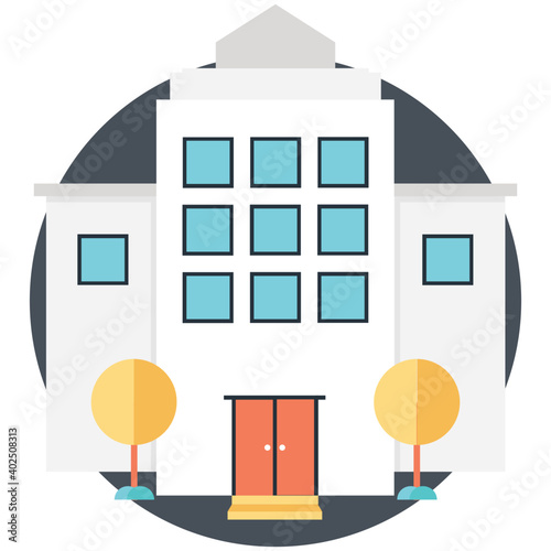 Marketplace Flat Colored Icon