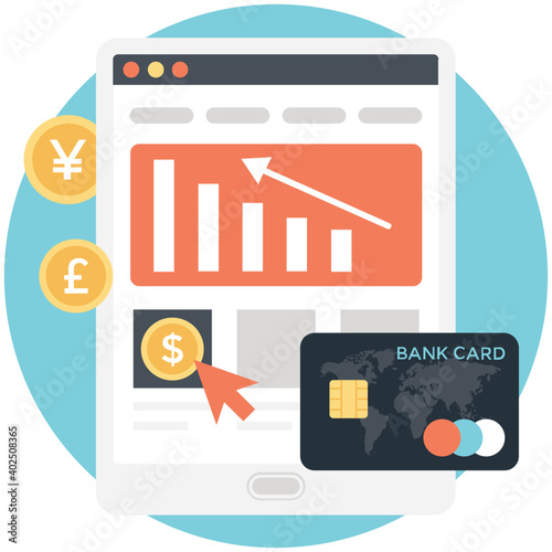 E- Commerce Flat Colored Icon