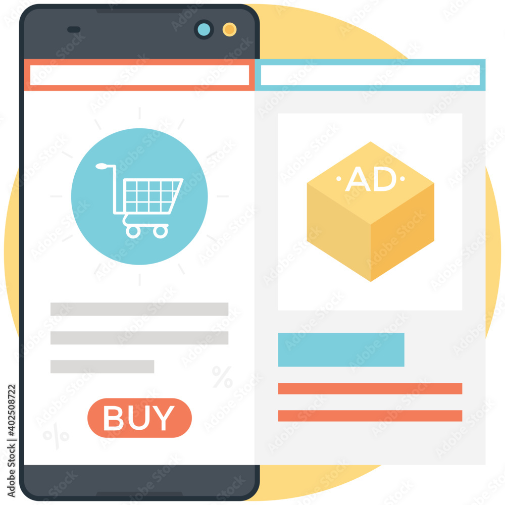 Fototapeta premium Multiple Mobile Screen Slides