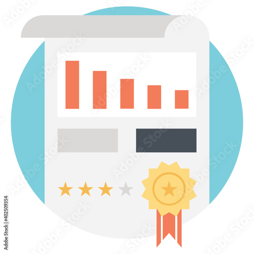 Modern flat style illustration of seo ranking concept 