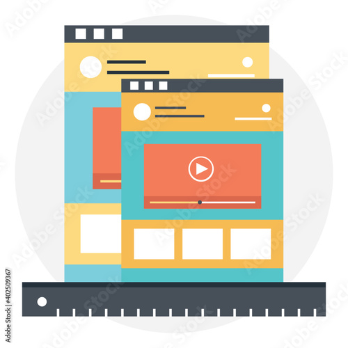 Responsive and adaptive web design vector 