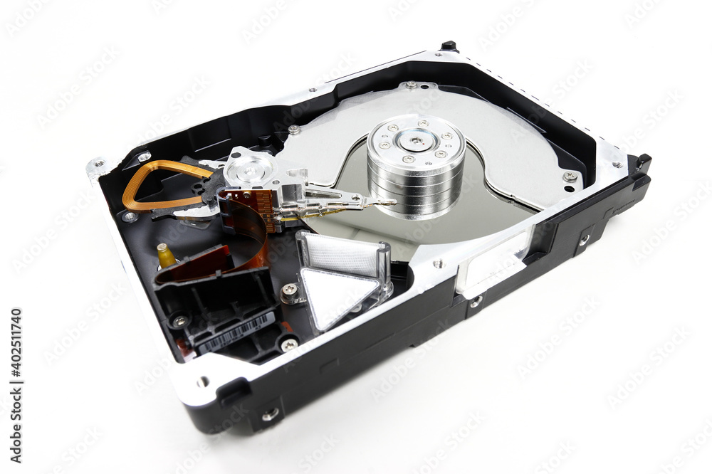 Open Hard disk drive for computer data storage technology Open Hard disk drive for computer data storage technology