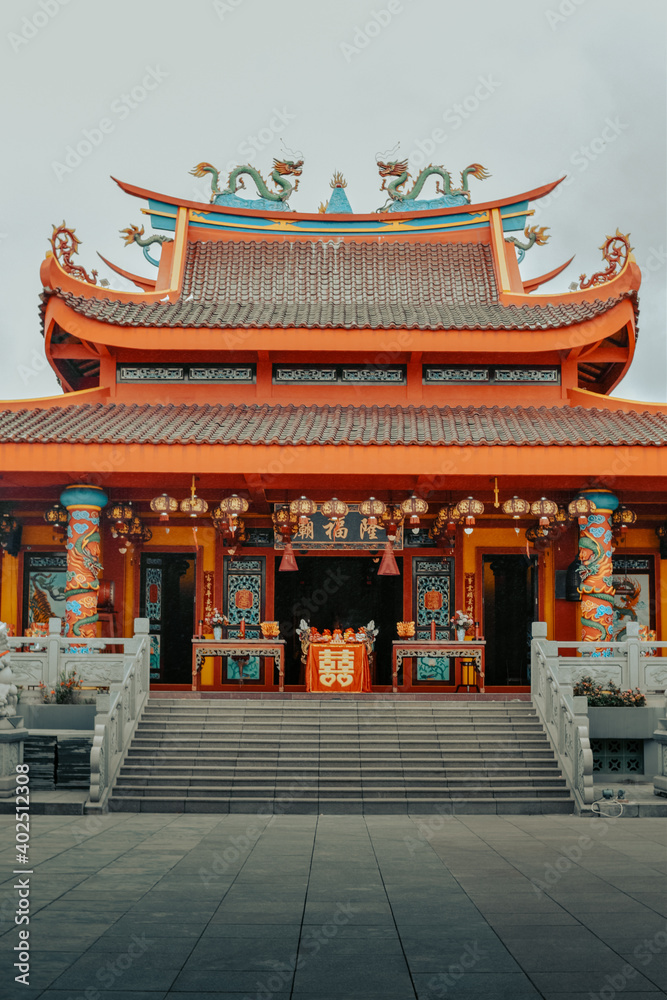 Naklejka premium Liong Hok Bio Temple / Pagoda / Temple in Magelang, 2 November 2020-magelang, Central Java